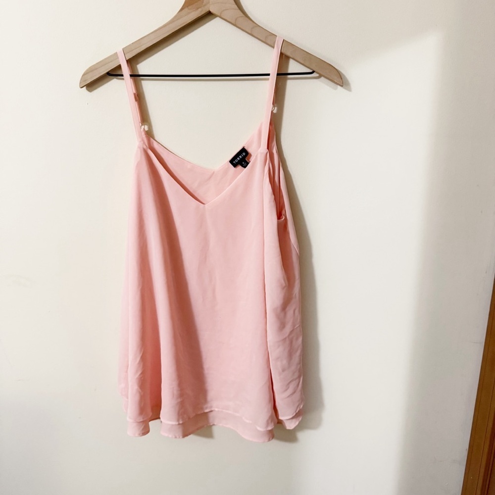 Torrid Womens Pink Sleeveless Blouse Tank Summer Spring Size 0